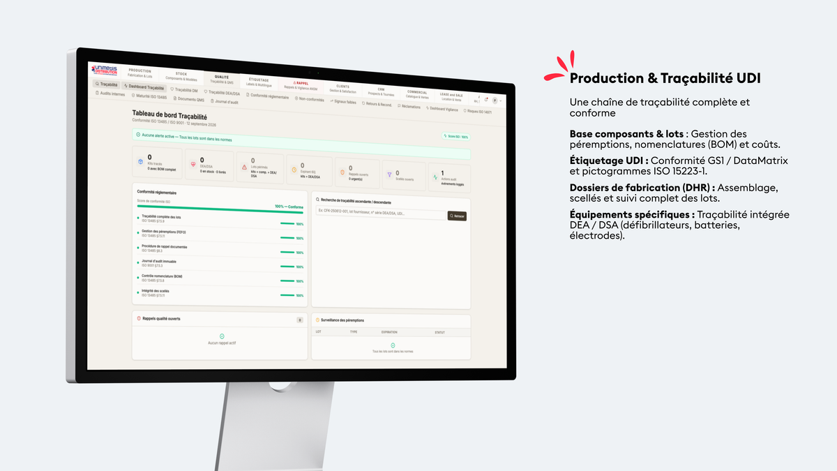 UNITRACK : La plateforme tout-en-un qui révolutionne la traçabilité médicale et le pilotage commercial