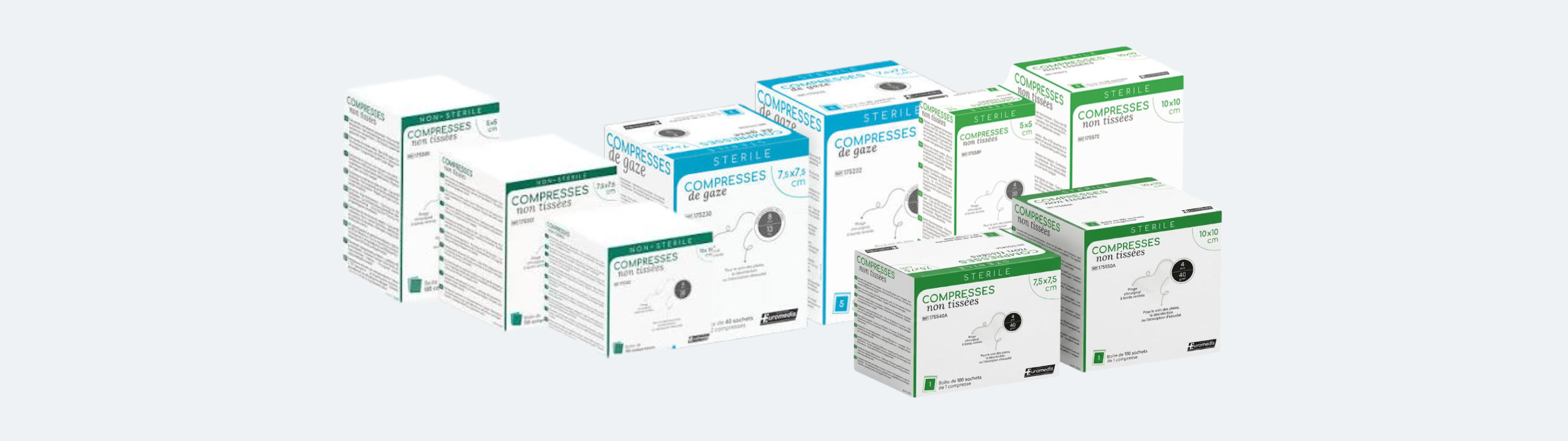 Compresses médicales