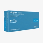 Gant d'examen en nitrile sans poudre NITRYLEX MERCATOR Bleu