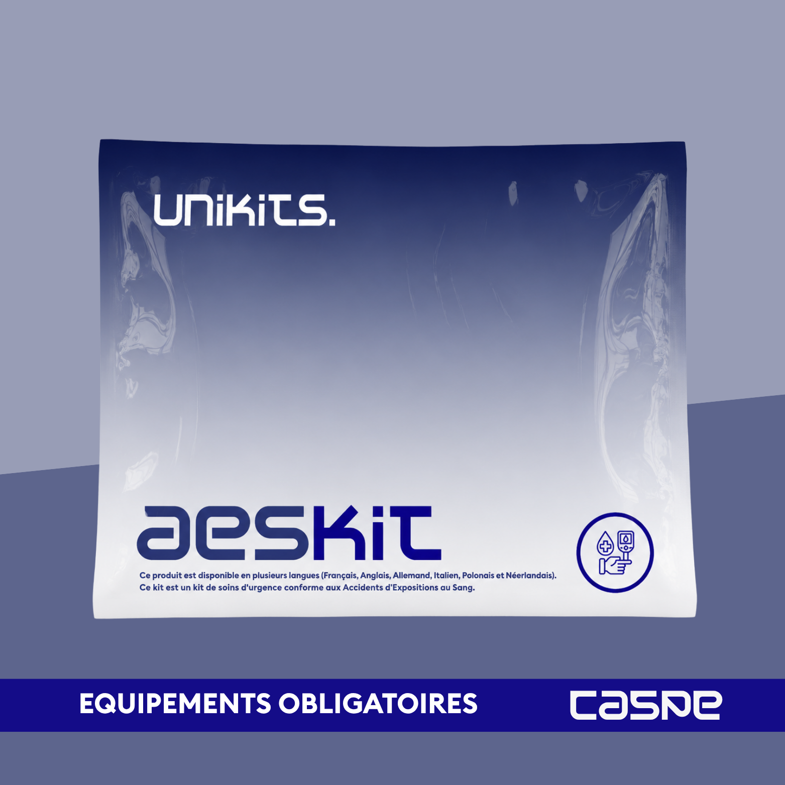 UNIKITS AESKIT Kit Accident d'Exposition au Sang et Risques Viraux (AES-AERV)