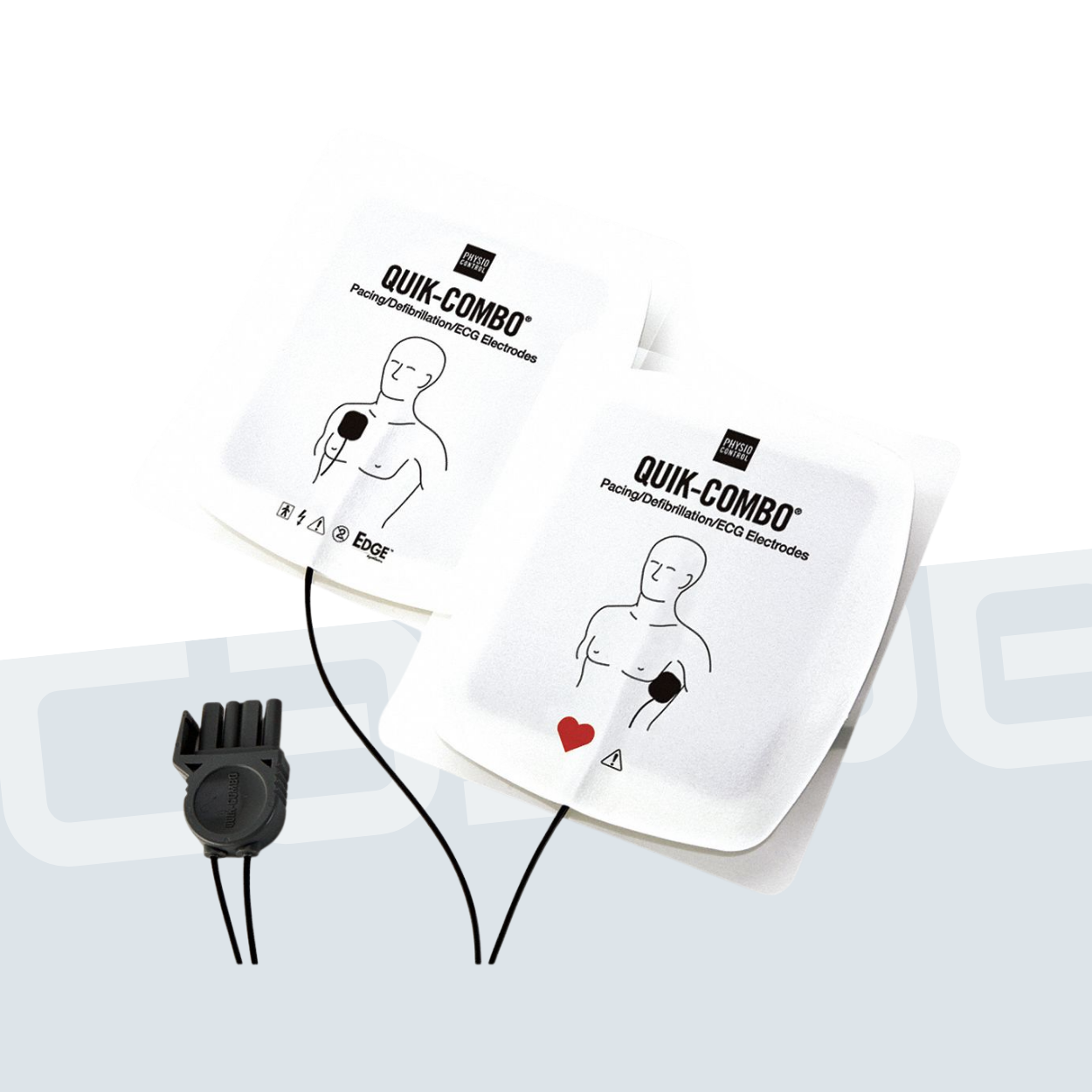 STRYKER Electrodes adultes Quick-Combo pour LIFEPAK® 500/1000/12/15/35