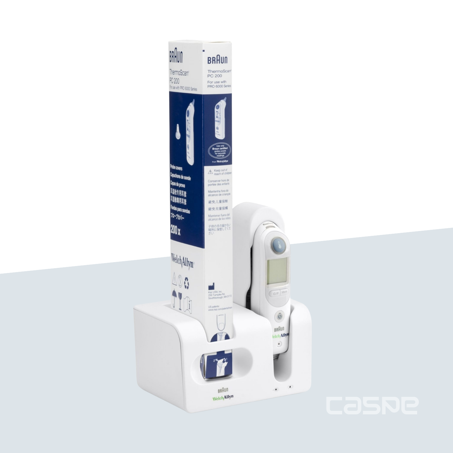 BRAUN Thermomètre auriculaire ThermoScan PRO 6000 Welch Allyn - Station de recharge