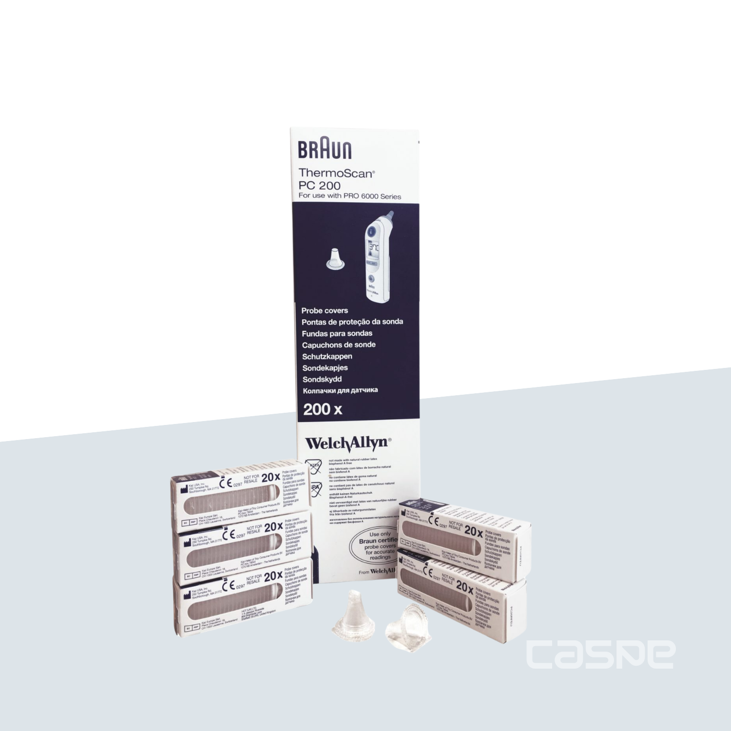 BRAUN Embouts jetables pour thermomètres auriculaires ThermoScan (x200)