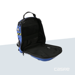 DIMATEX Sac à dos coqué MATT MINI Medium Blue et bandes réflechissante
