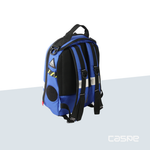 DIMATEX Sac à dos coqué MATT MINI Medium Blue et bandes réflechissante