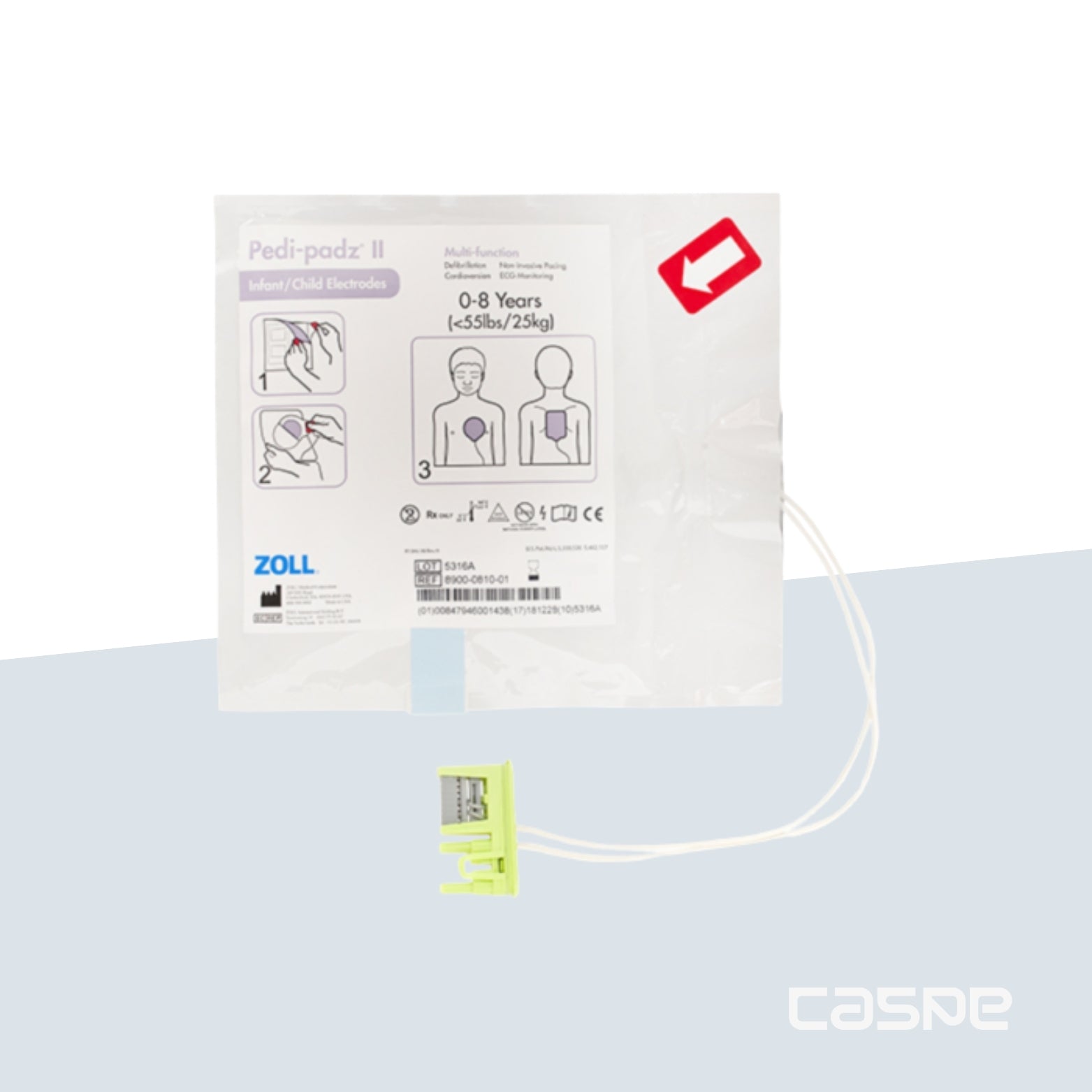 ZOLL Paire Electrodes pédiatrique ZOLL PEDI PADZ II