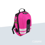 DIMATEX Sac à dos coqué MATT MINI Rose et bandes réflechissante