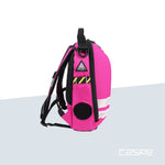 DIMATEX Sac à dos coqué MATT MINI Rose et bandes réflechissante
