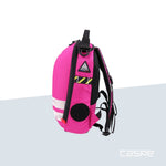 DIMATEX Sac à dos coqué MATT MINI Rose et bandes réflechissante