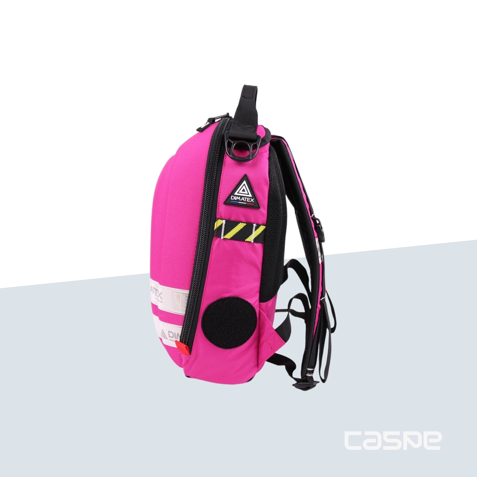 DIMATEX Sac à dos coqué MATT MINI Rose et bandes réflechissante