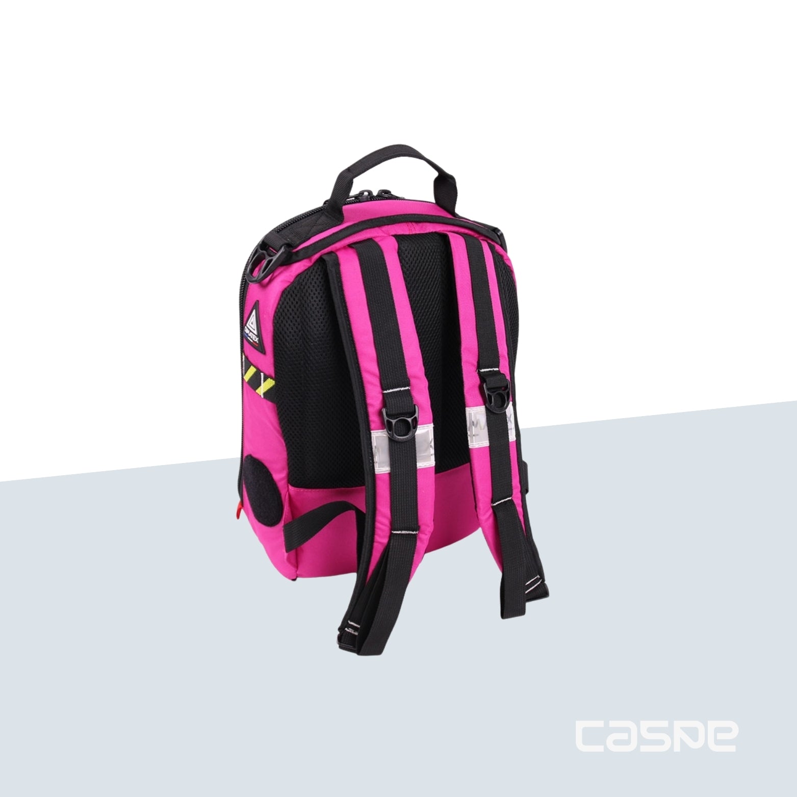 DIMATEX Sac à dos coqué MATT MINI Rose et bandes réflechissante