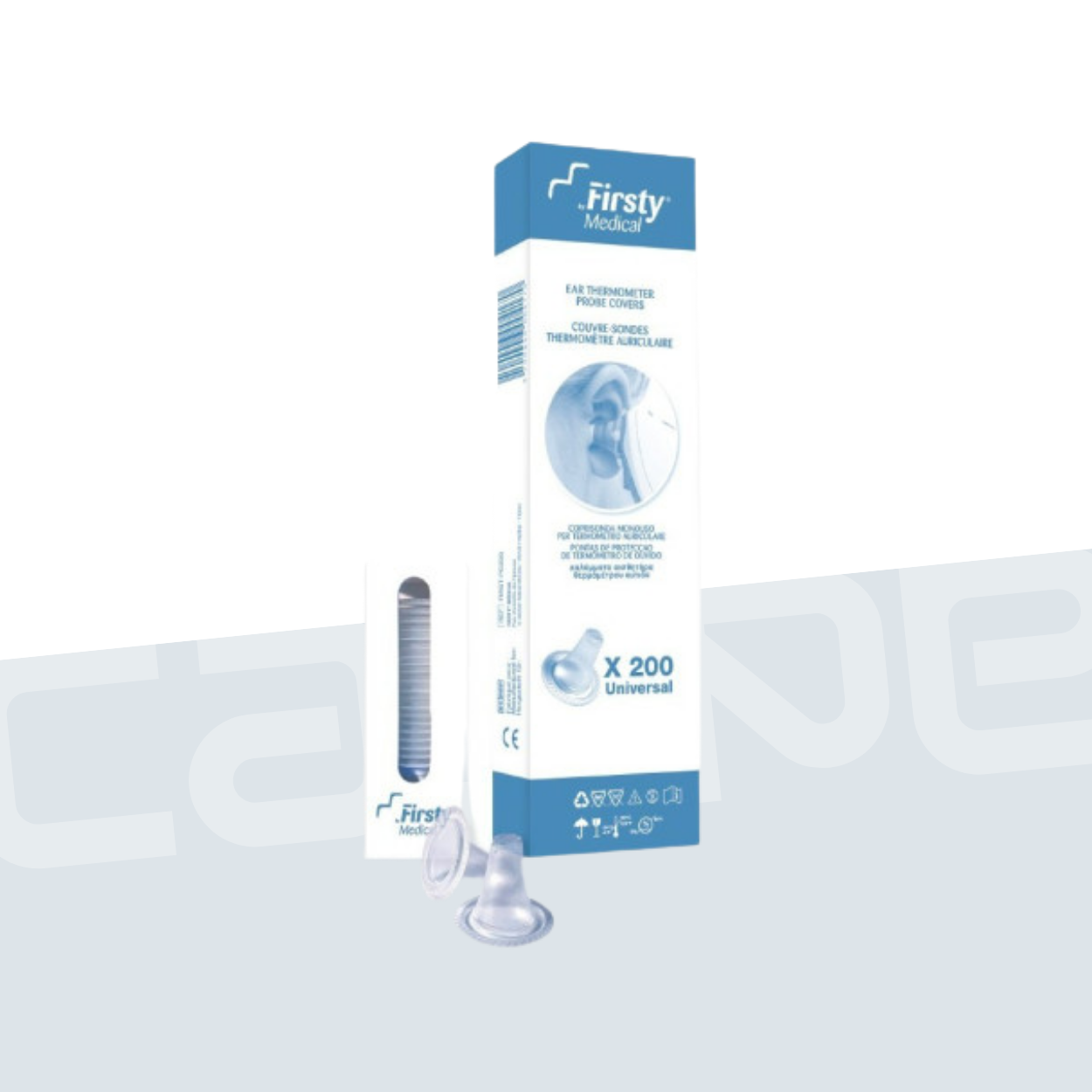 FIRSTY Embouts jetables universels pour thermomètres auriculaires (x200)