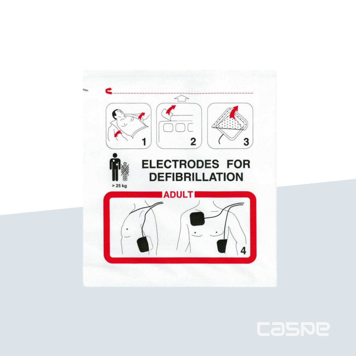 SCHILLER Paire d’électrodes pré-connectées adultes pour SCHILLER FRED EASY/SKITY-FE010