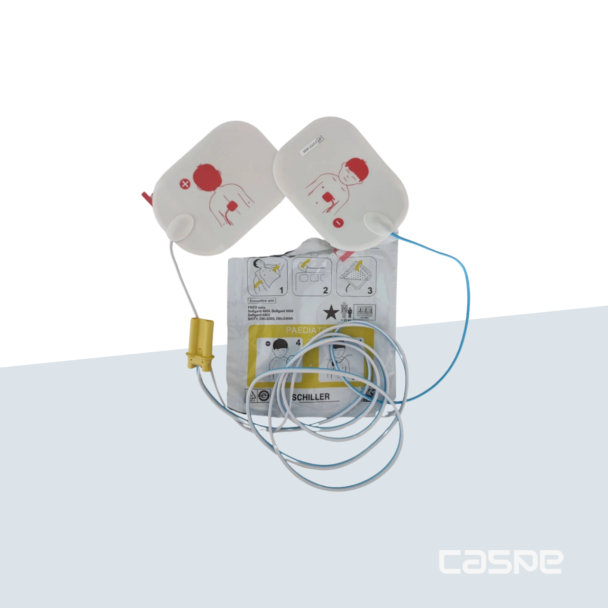 SCHILLER Paire d’électrodes collables pédiatriques pour SCHILLER FRED EASY-FE013