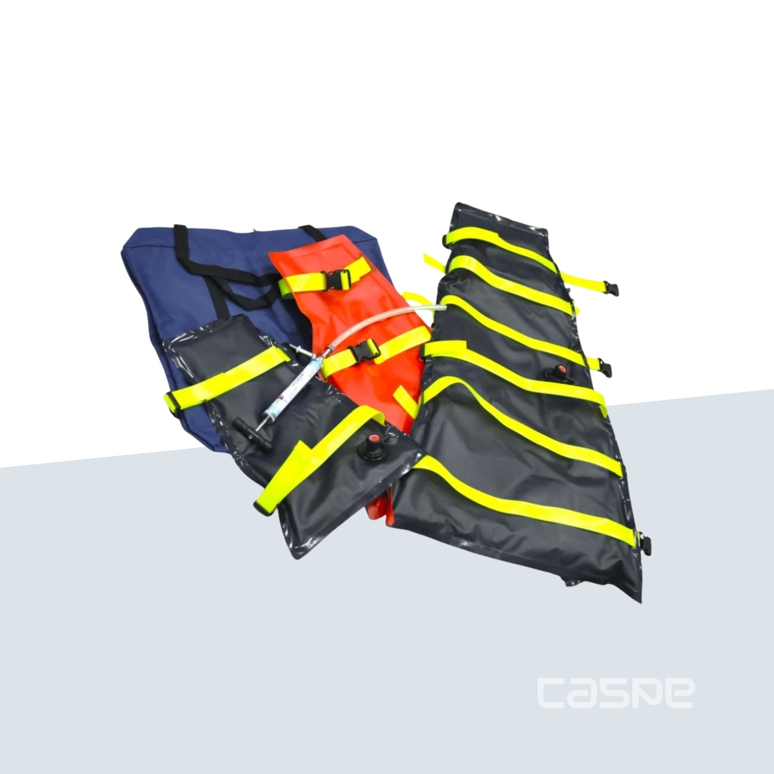 CIRMEDICAL Set de de 3 attelles à dépression avec sac et pompe - BIOCIR