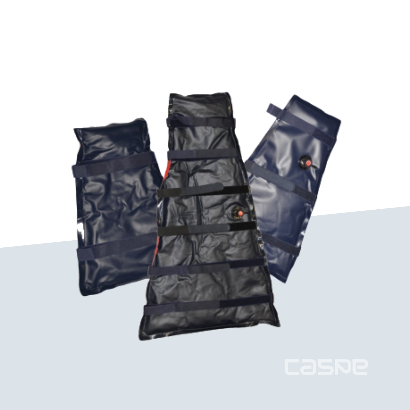 CIRMEDICAL Set de de 3 attelles à dépression avec sac et pompe