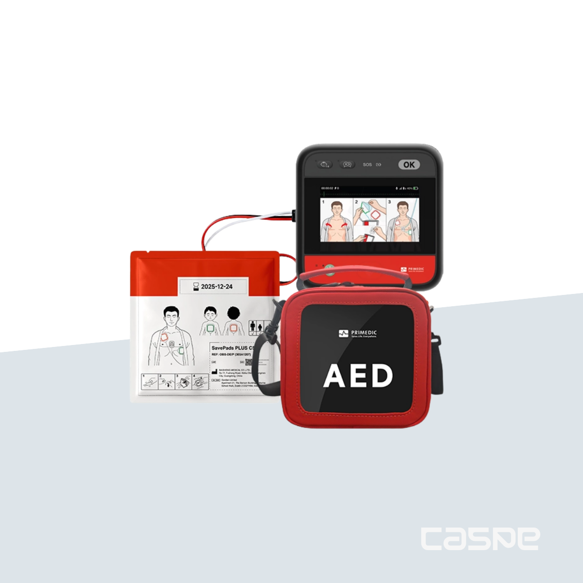 PRIMEDIC Défibrillateur HeartSave myPAD Avec écran LCD / Avec RCP