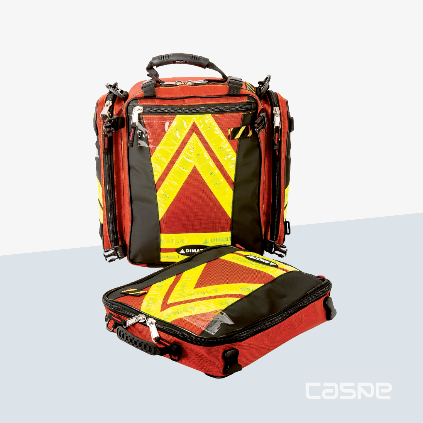 Sac à dos d’urgence Rouge DIMATEX TONIC + Poche PATROL amovible