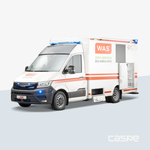 WAS 500 - Ambulance de secours électrique Cellule MAN TGE Flux 5,5T