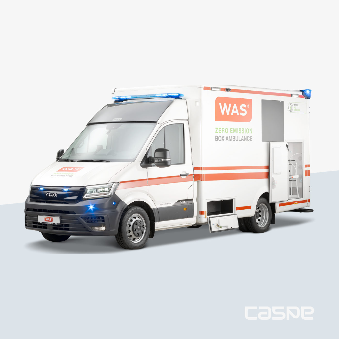 WAS 500 - Ambulance de secours électrique Cellule MAN TGE Flux 5,5T