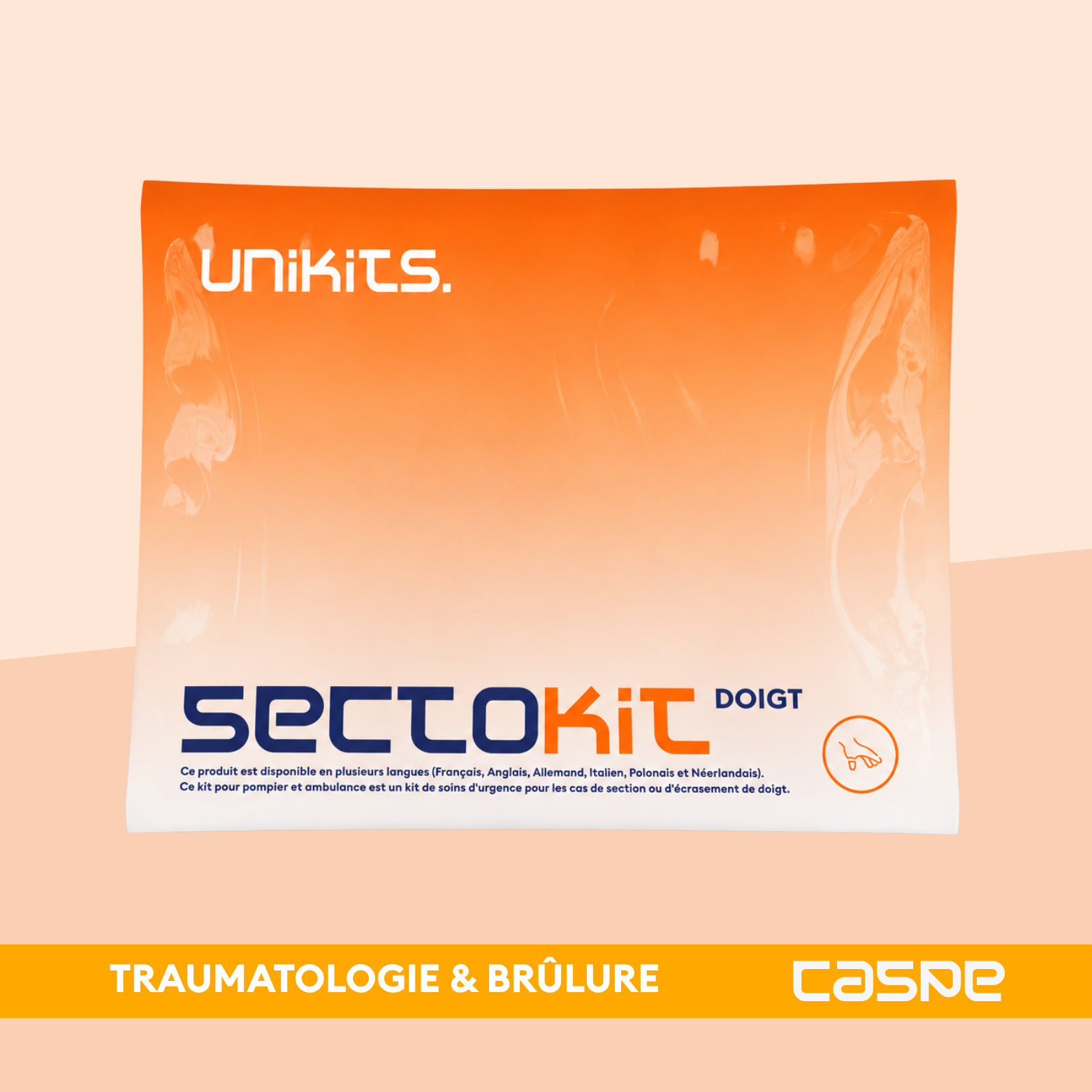 UNIKITS SECTOKIT Doigt Kit d'urgences pour doigt sectionné