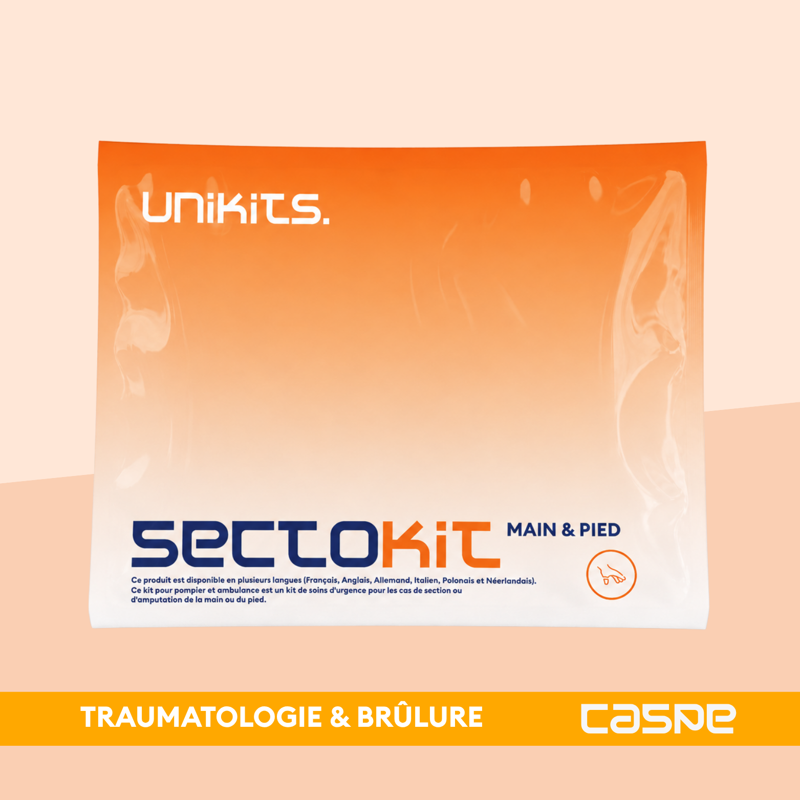 UNIKITS SECTOKIT Main&Pied Kit d'urgences pour membre sectionné