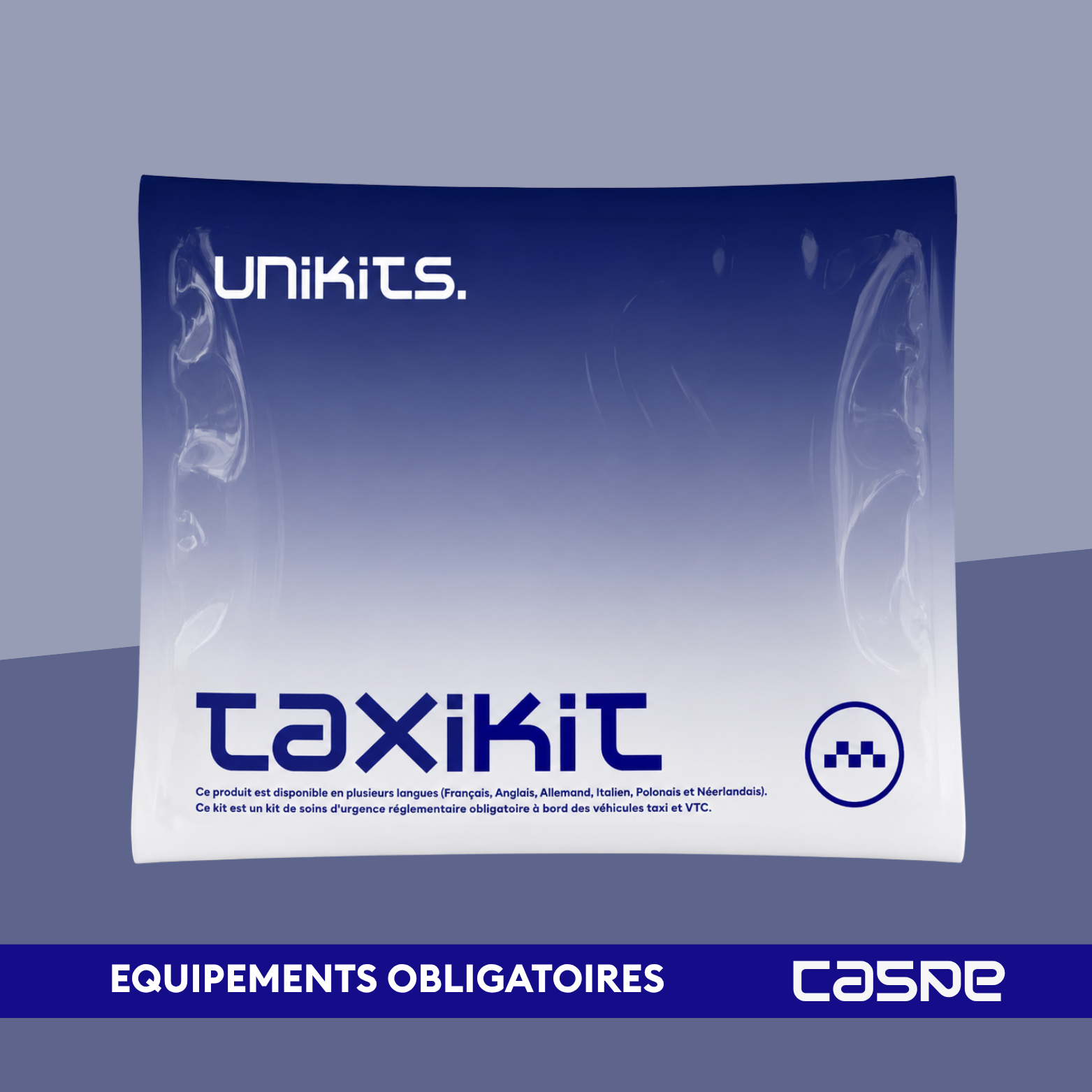 UNIKITS TAXIKIT Kit Trousse obligatoire en Taxi conventionné / CPAM