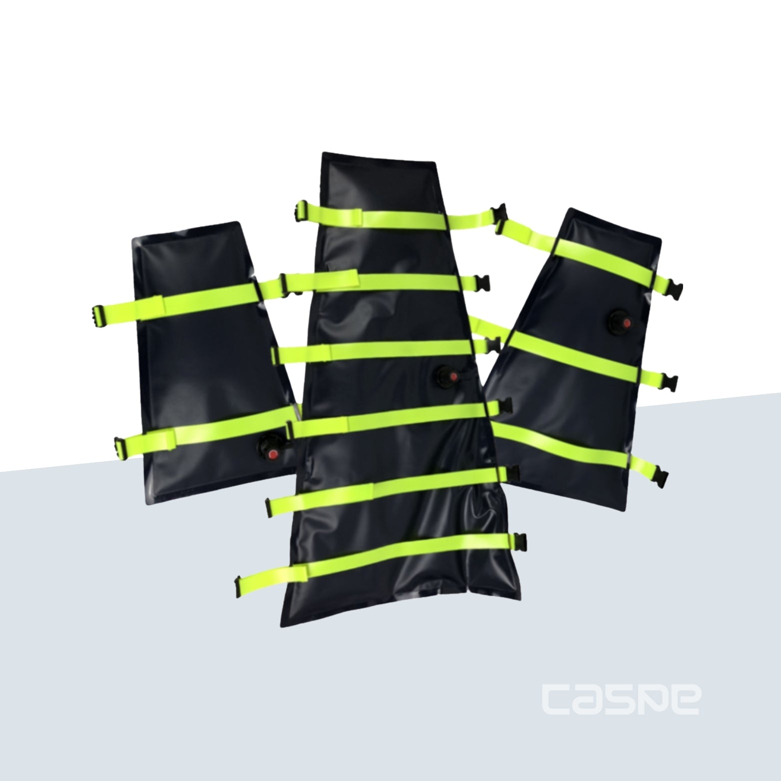 CIRMEDICAL Set de de 3 attelles à dépression avec sac et pompe - BIOCIR