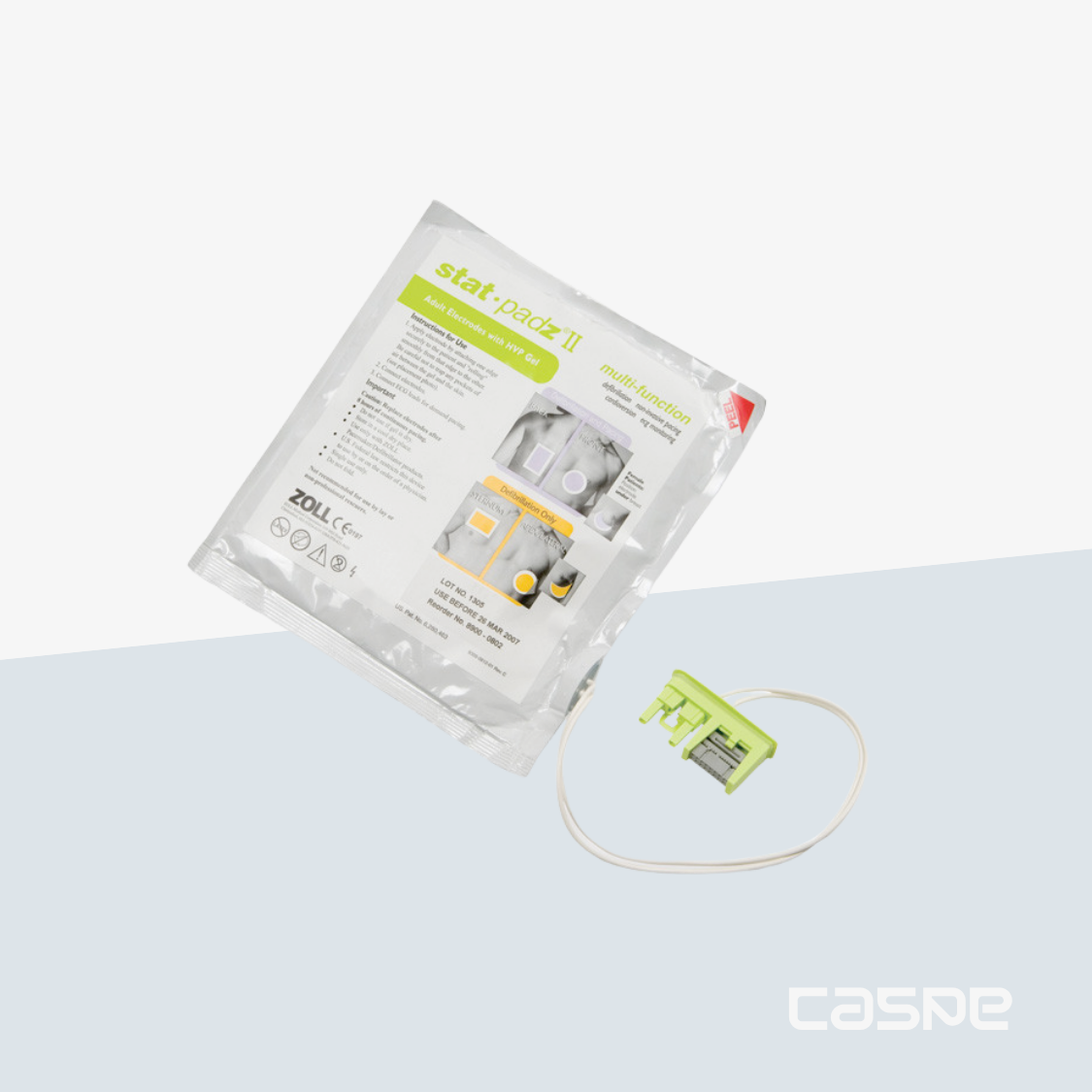 Electrodes adulte Stat Padz II pour défibrillateur Zoll AED Plus & AED Pro