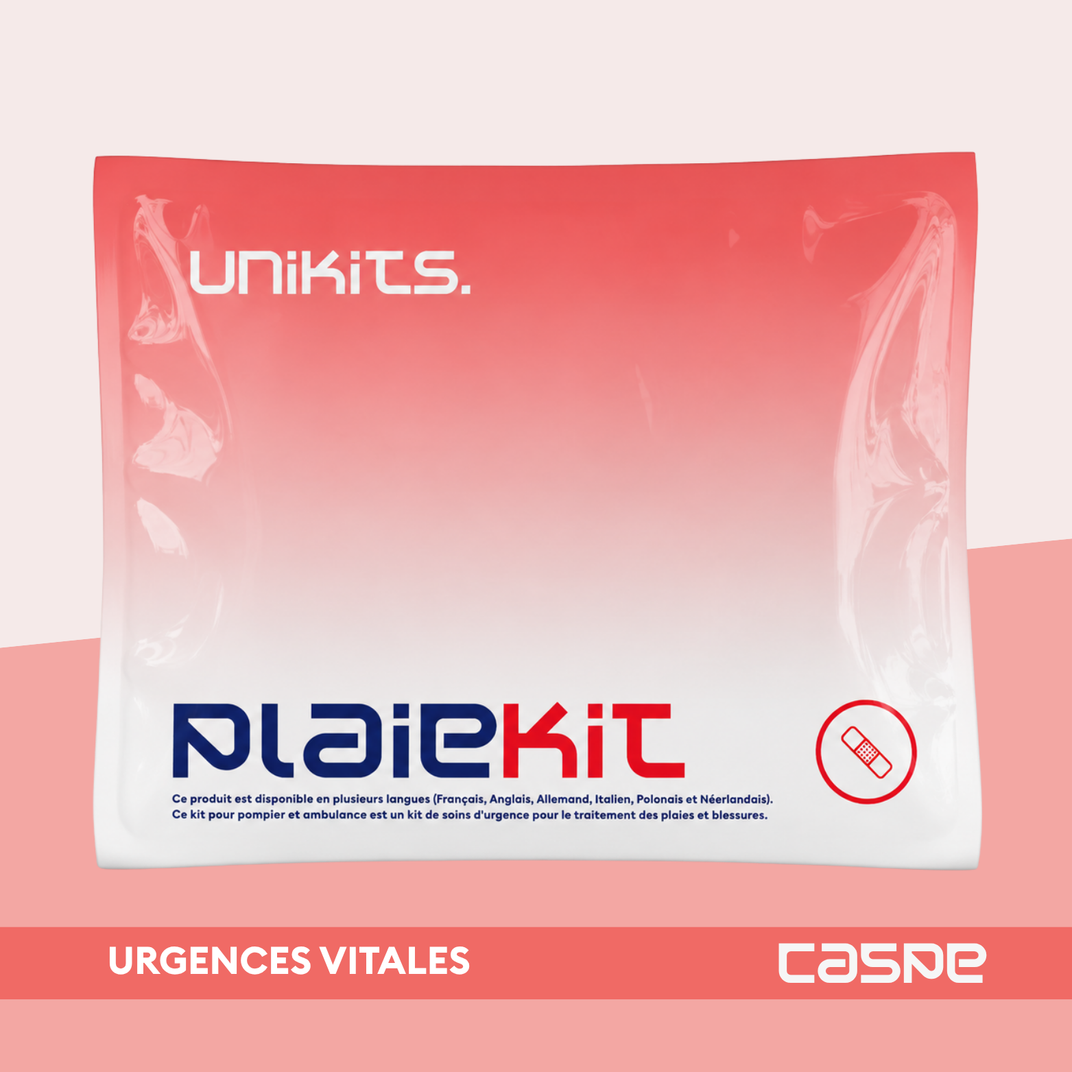 UNIKITS PLAIEKIT Kit de soins d'urgences des plaies et blessures
