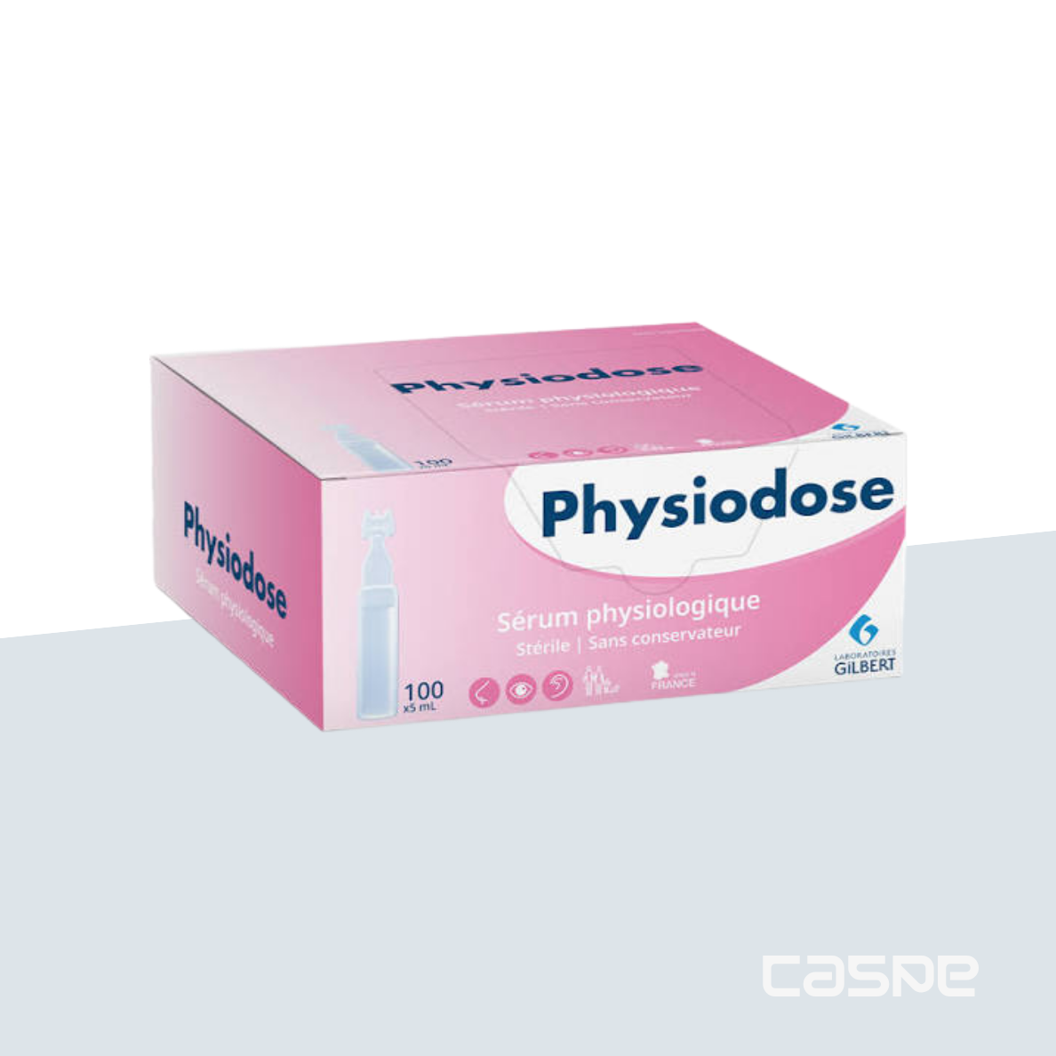 GILBERT Sérum physiologique stérile - 100 flacons unidoses de 5 ml