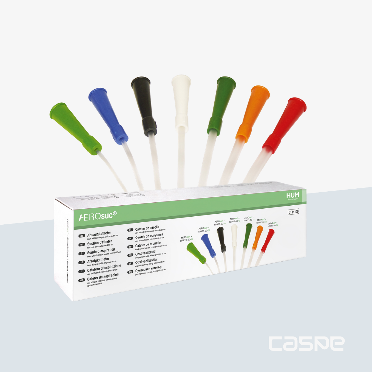 AEROSUC Sondes d'aspiration trachéales unitaire 50cm